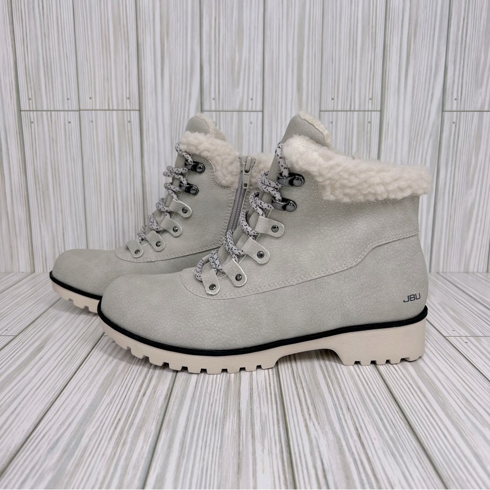 JBU Yellowstone Water Resistant Stone White Hiking Outdoor Boots New Size 6M